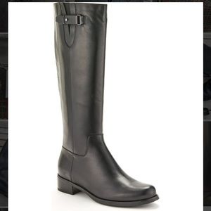 Blondo Black Leather Riding Boot